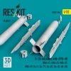RESKIT RS32-0566 S-24 missiles with APU-68 (4 pcs) (MiG-21, MiG-23, MiG-27, MiG-29, Su-7, Su-17, Su-25, Su-24, Mi-24) (3D Printed) (1/32)